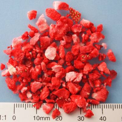 Organic strawberry granules FD 2-5 mm