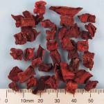 Organic red beet cubes 10x10x2 mm
