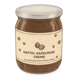 BIO Dattel Haselnuss Creme