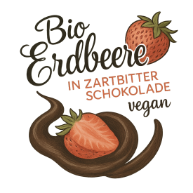 BIO Erdbeeren in Zartbitterschokolade