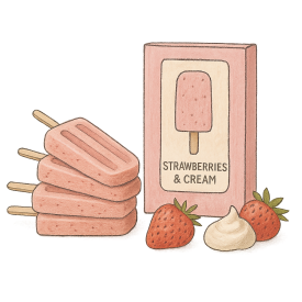 BIO Erdbeeren mit Sahne 5 x 45ml