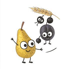 BIO Getreideriegel Birne, Pflaume & Schwarze Johannisbeere