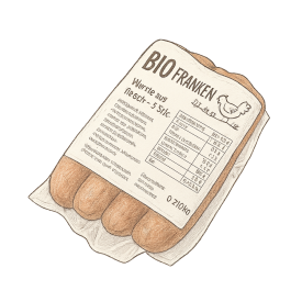 BIO Käsekrainer von der Glückspute