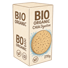 BIO Kekse mit Getreide und Chiasamen