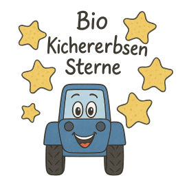 Bio Kichererben Sterne mit Mais & Kürbis