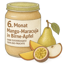 BIO Mango-Maracuja in Birne-Apfel