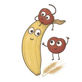 BIO Riegel Banane & Kirsche