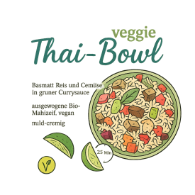 BIO Thai Bowl mit grünem Curry