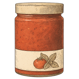 BIO Tomatensauce mit Basilikum